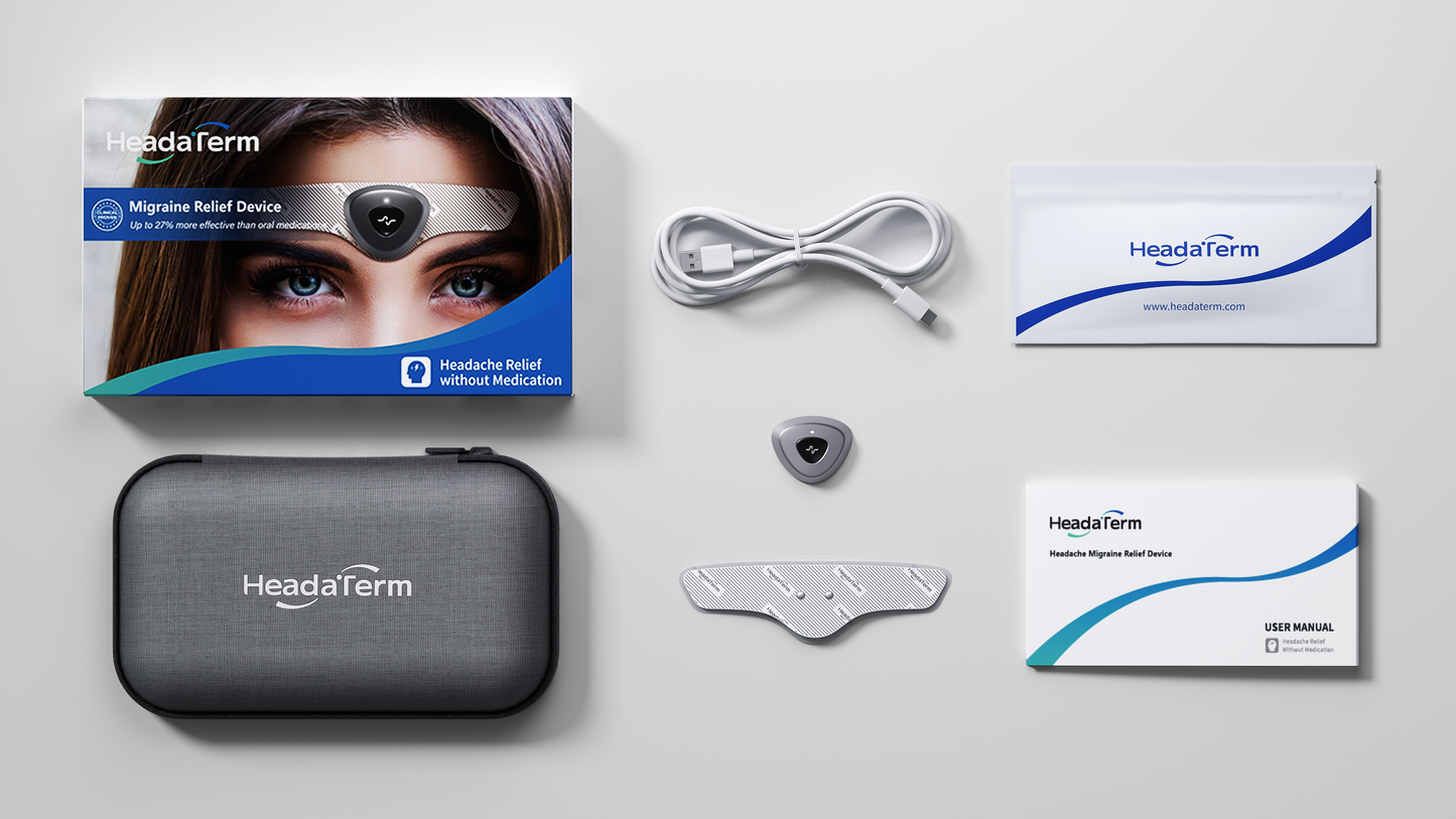 HeadaTerm 2 TENS deviceHeadaTerm Migraine Headache Pain Relief AntiHeadache Device EmeTerm®