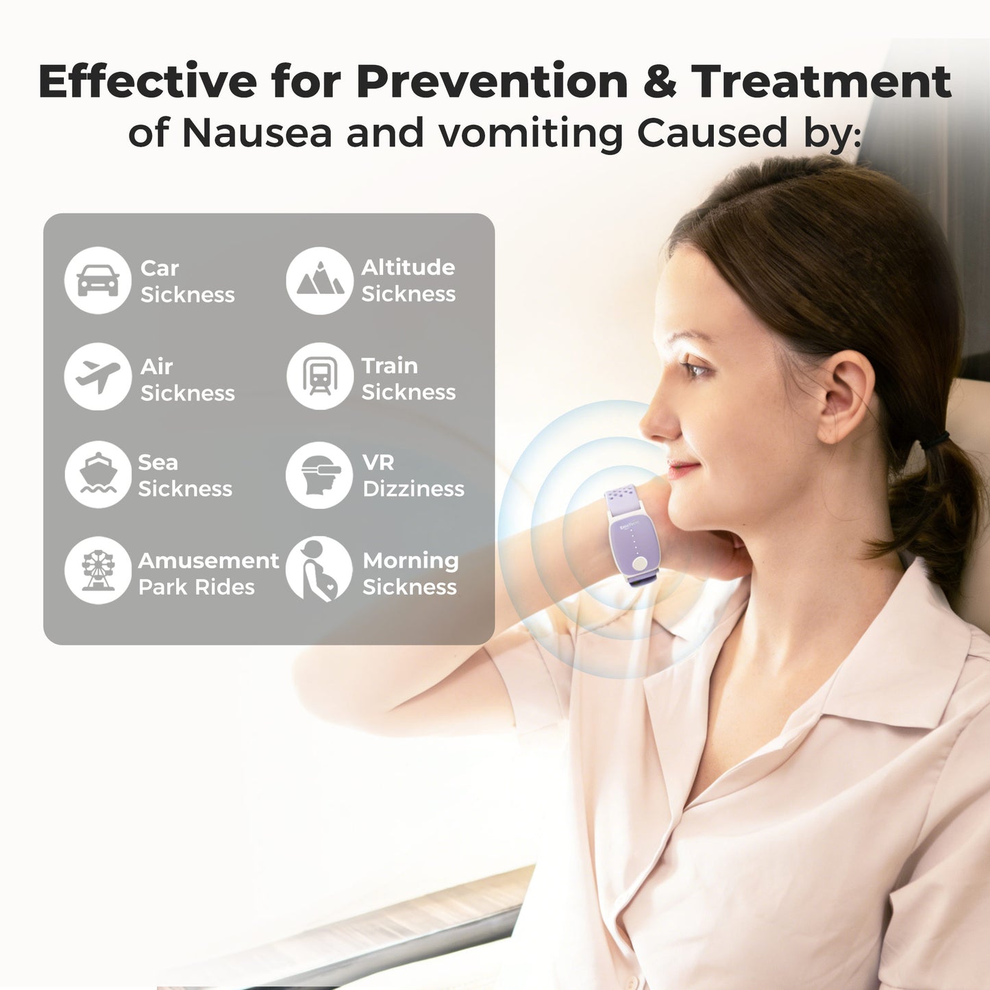 EmeTerm® Explore Active Anti-nausea Wristband