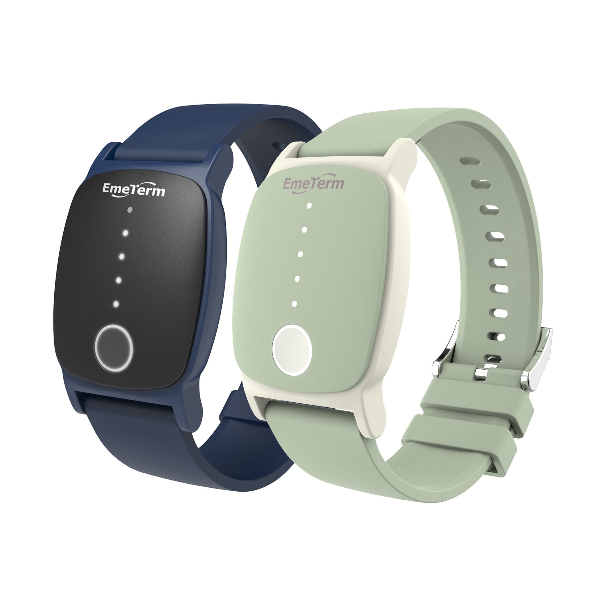 EmeTerm Explore Navy Blue Anti - Nausea Wristband IP67 Waterproof Morning Motion Travel Sickness Vomit Relief Rechargeable Classic Strap Design No Gel Drug Free Without Side Effects - EmeTerm Official Store